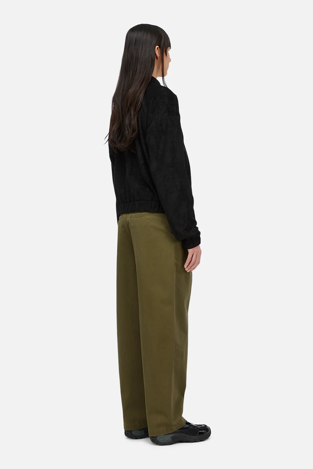 Perforated Faux Suede Jacket - Image 3