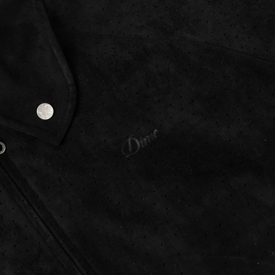 Perforated Faux Suede Jacket - Image 5