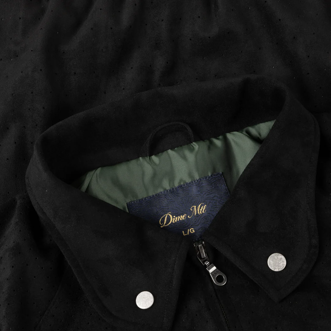 Perforated Faux Suede Jacket - Image 7