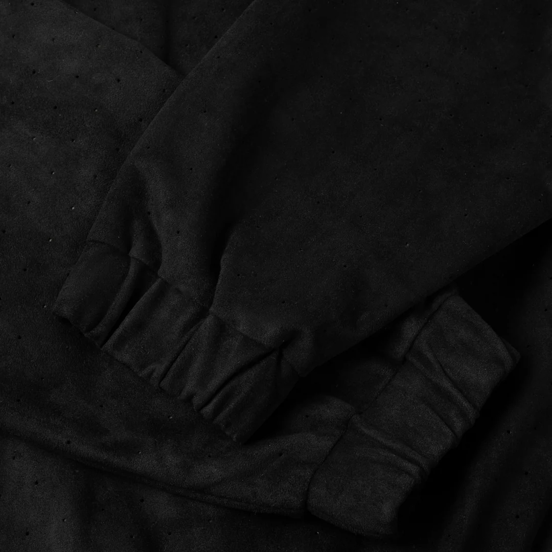 Perforated Faux Suede Jacket - Image 8