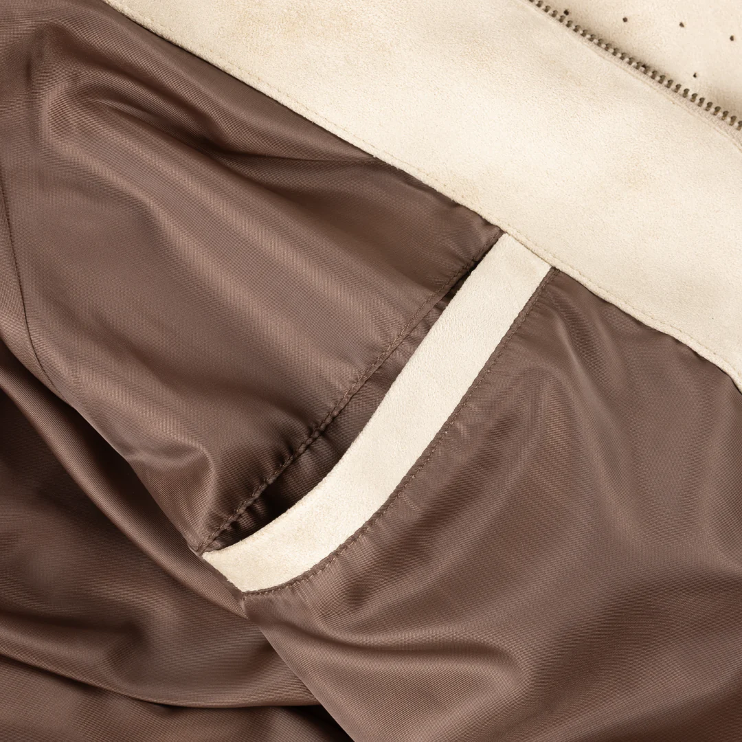 Perforated Faux Suede Jacket - Image 10