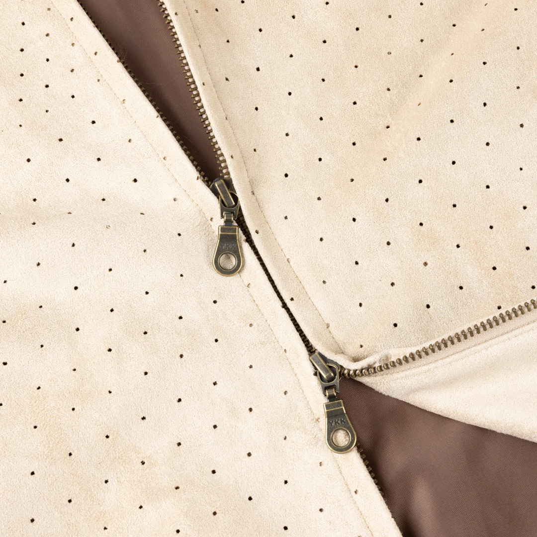 Perforated Faux Suede Jacket - Image 7