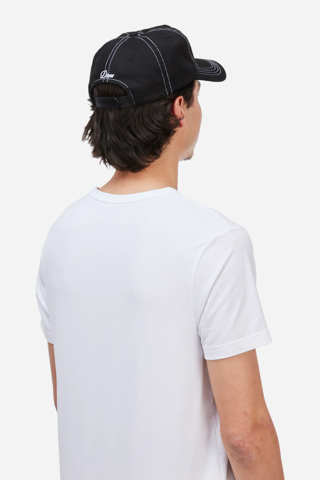 Cursive Denim Worker Cap - Image 3