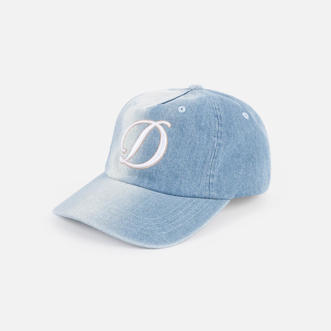 Cursive Denim Worker Cap - Image 4