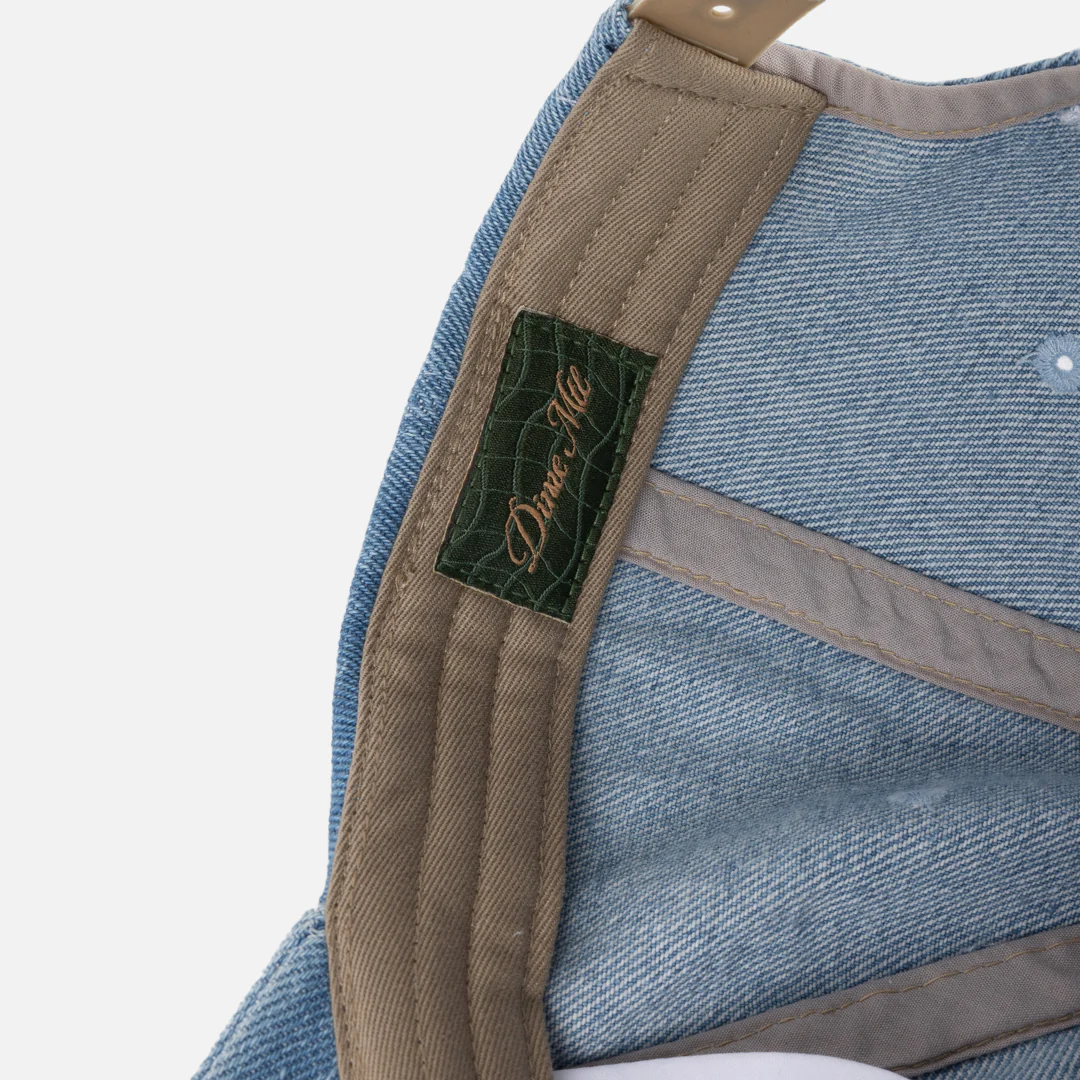 Cursive Denim Worker Cap - Image 8